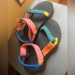 Rainbow Teva Sandals